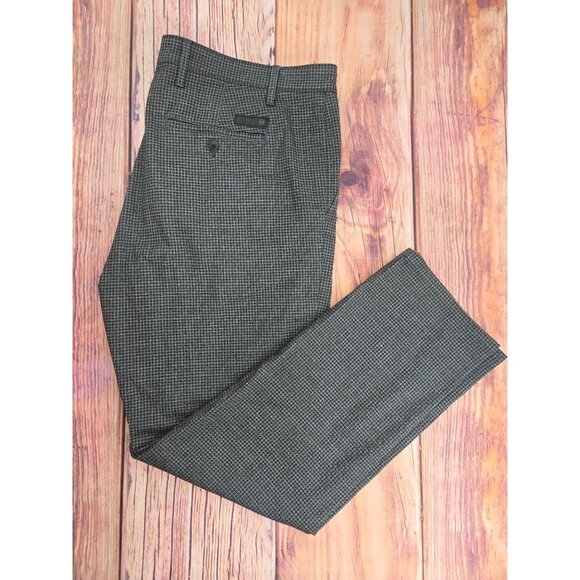 Adriano Goldschmied Marshall Slim Trousers 38x31 Gray Houndstooth Pattern - Picture 3 of 9